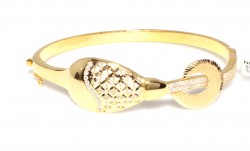 22K Gold Bangle Bracelet, Question Mark Design - 2