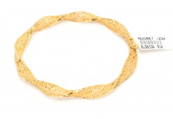 22K Gold Bangle Daniel Curl Bracelet - Nusrettaki