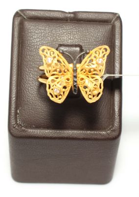 22K Gold Butterfly Model Ring - 3