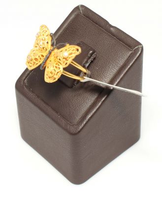 22K Gold Butterfly Model Ring - 5