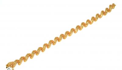 22K Gold Cat's Paw Bracelet - 1