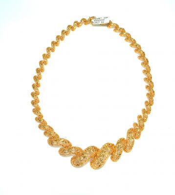 22K Gold Cat's Paw Necklace - 1