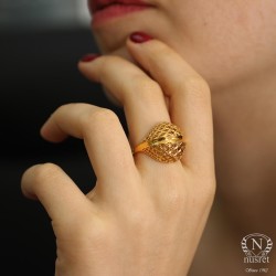22k Gold Dome Model Fusion Ring - 1