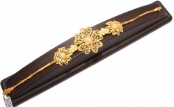 22K Gold Filigree Flower Model Bracelet - Nusrettaki (1)