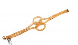 22K Gold Fope Chain Bracelet - Nusrettaki
