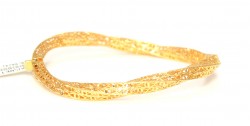 22K Gold Fusion Filigree Twisted Bangle Bracelet - Nusrettaki