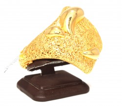 22K Gold High Vintage Drops Bangle Bracelet - Nusrettaki (1)