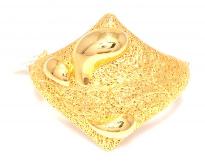 22K Gold High Vintage Drops Bangle Bracelet - 3