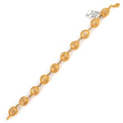 22K Gold Hollow Ball Bracelet - Nusrettaki (1)