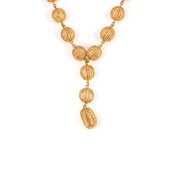 22K Gold Hollow Ball Necklace - Nusrettaki (1)