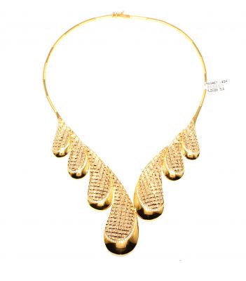 22K Gold Hungarian Model Necklace - 1