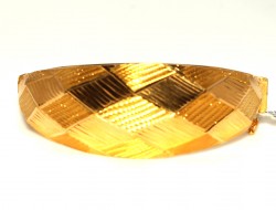 22K Gold Lozenge Scattered Design Bangle Bracelet - 1