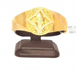 22K Gold Ottoman Emperor's Signature Design Bangle Bracelet - 5