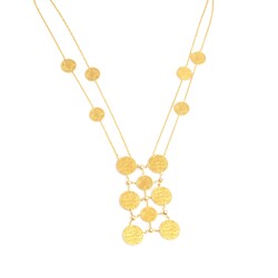 22K Gold Ottoman Signed Design Necklace - Nusrettaki (1)