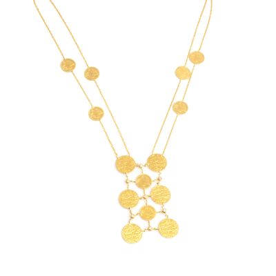 22K Gold Ottoman Signed Design Necklace - 2