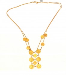 22K Gold Ottoman Signed Design Necklace - 4