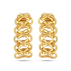 22K Gold Princess Drop Earrings - 3
