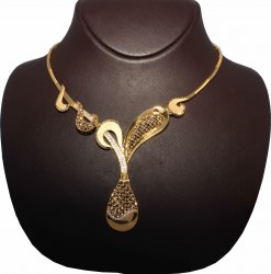 22K Gold Question Mark Design Necklace - Nusrettaki