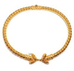 22K Gold Rams Head Necklace - Nusrettaki