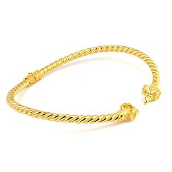 22K Gold Rams Head Necklace - 4