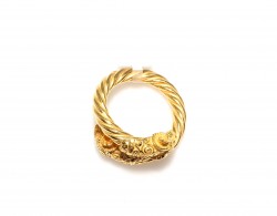 22K Gold Rams Head Ring - 9