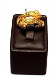 22K Gold Rams Head Ring - 8