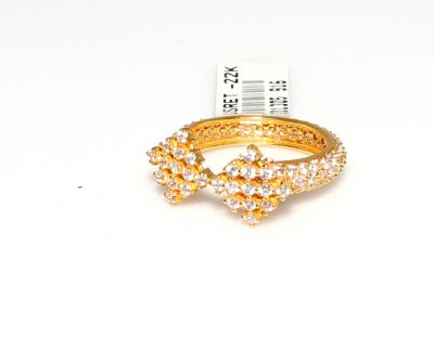 22K Gold Rhombus Shaped Ring - 5