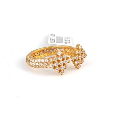 22K Gold Rhombus Shaped Ring - 1