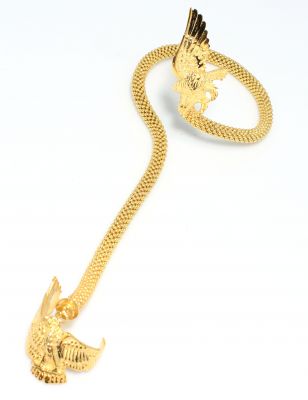 22K Gold Ring Bracelet with Eagle - 2
