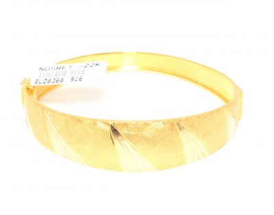 22K Gold Scattered Model Bangle Bracelet - 3