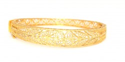 22K Gold Song of The Leaves Fusion Bangle - 1