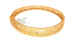 22K Gold Song of The Leaves Fusion Bangle - 3