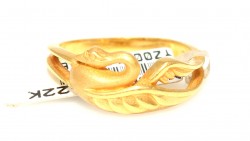 22K Gold Swan Design Ring - Nusrettaki