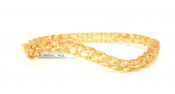 22K Gold Swirling Stars Fusion Bangle Bracelet - Nusrettaki