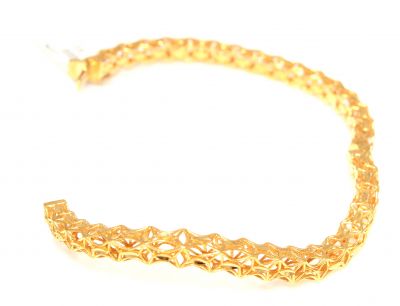 22K Gold Swirling Stars Fusion Bangle Bracelet - 4