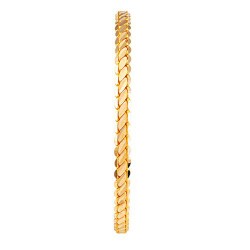 22K Gold Twist Bangle, 17,5 g / Three Lines - Nusrettaki