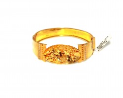 22K Gold Vase & Flowers Bangle Bracelet - 3