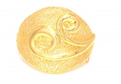 22kt Gold Shiny Fusion High Bangle Bracelet - Nusrettaki