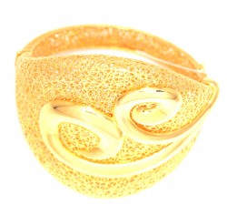 22kt Gold Shiny Fusion High Bangle Bracelet - 3