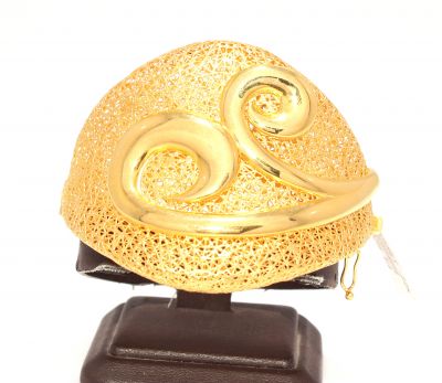 22kt Gold Shiny Fusion High Bangle Bracelet - 5