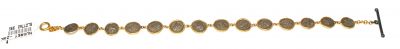 24K Gold & Silver Illustrated Bracelet - 4