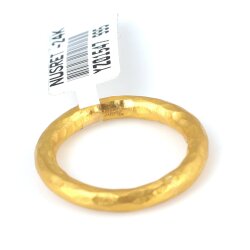 24 Ayar Altın Yuvarlak Dövmeli Yüzük - Nusrettaki (1)