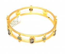 24 K Tube Gold Bracelets - 3