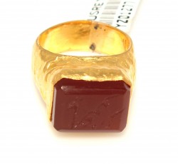 24K Gold Written on Stone with Agate - Nusrettaki