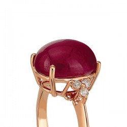 6,05 ct Diamond Ring with Ruby - Nusrettaki (1)