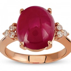 6,05 ct Diamond Ring with Ruby - 3
