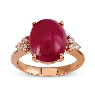 6,05 ct Diamond Ring with Ruby - 5