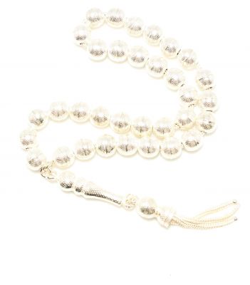 925 Ayar Gümüş 0,8 cm Toplardan Tesbih - 2