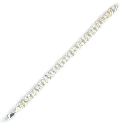 925 Ayar Gümüş 0,9 Cm Kral Zincir Bileklik - 2