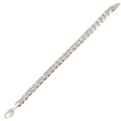 925 Ayar Gümüş 0,9 x 12 mm Sade Zincir Bileklik - 4